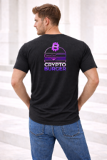 Black DryFit Tshirt Crypto Burger - Image 2