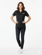 Women Black Polo DryFit Layne’s