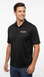 Black Cotton Polo Shirt Layne’s